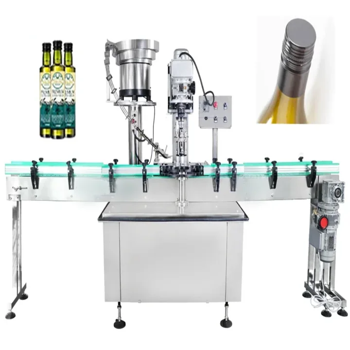 Automatic ROPP capping machine with cap sorter for beverage lines